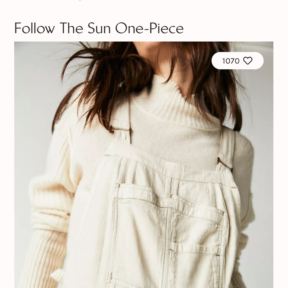 Free People ❤️❤️SALE$❤️”Follow the Sun" One-Piece-NWT - Picture 6 of 16